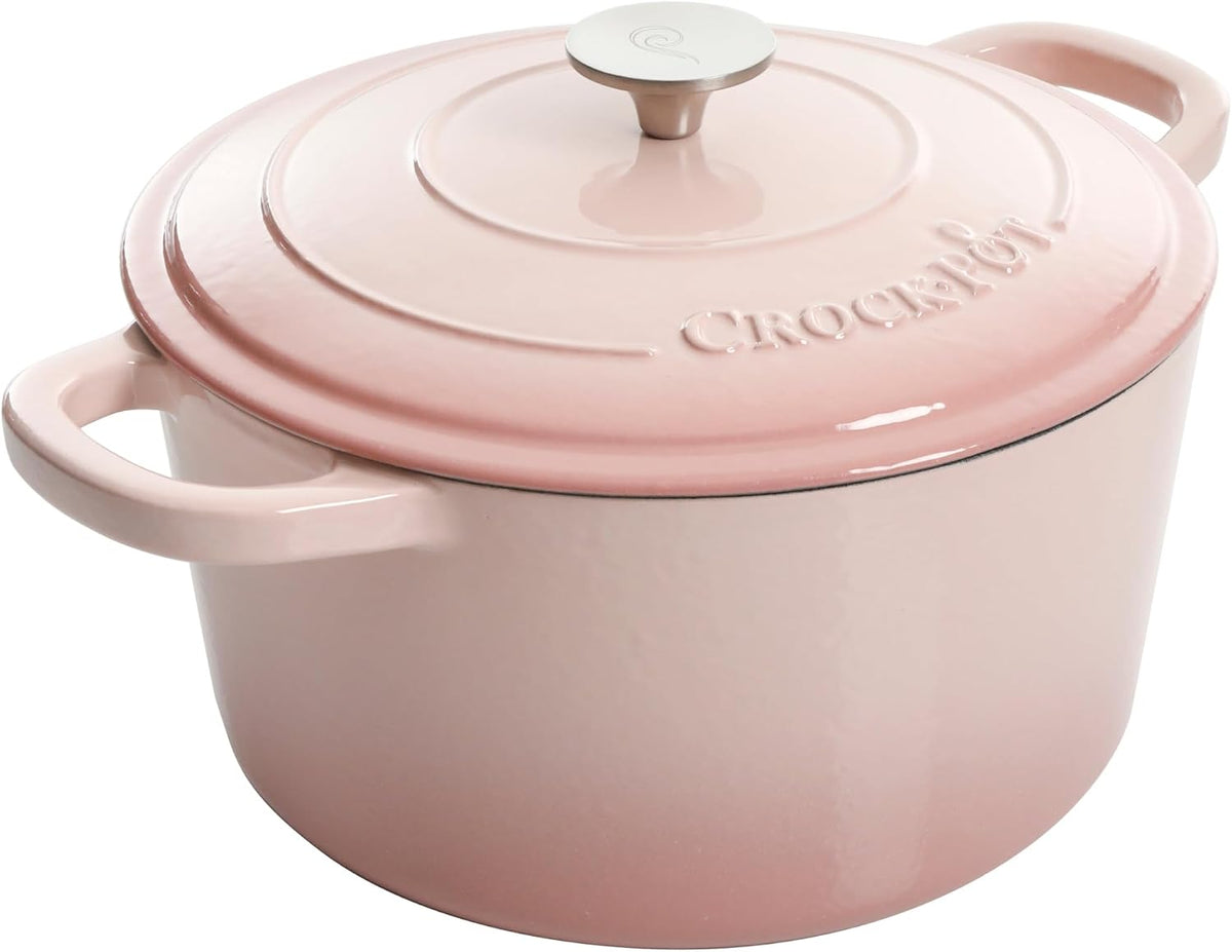 Crock-Pot Artisan Round Enameled Cast Iron Dutch Oven, 7-Quart, Pistachio Green