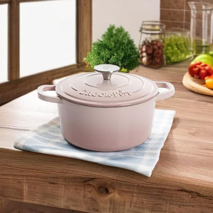 Crock-Pot Artisan Round Enameled Cast Iron Dutch Oven, 7-Quart, Pistachio Green
