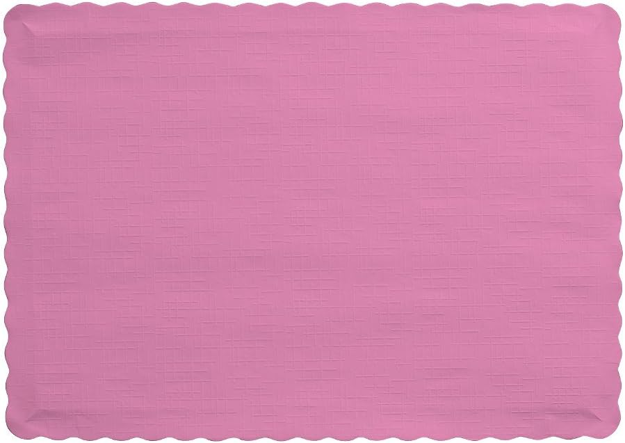 50 Count Touch of Color Paper Placemats, Candy Pink