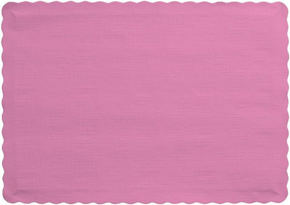 50 Count Touch of Color Paper Placemats, Candy Pink