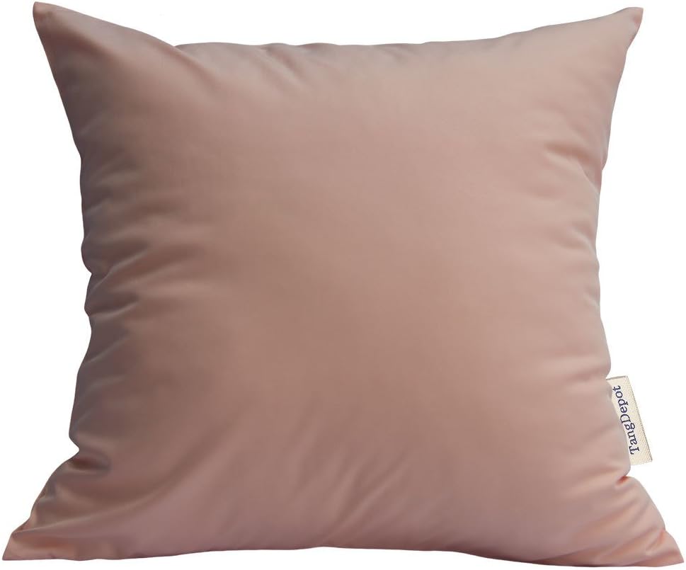 Luxury Faux Silkhrow Pillow Cover 24x24 Cream Blush