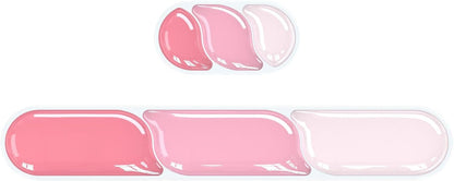 Gel Keyboard and Mouse Wrist Rest Set, Ergonomic Keyboard Wrist Rest, Pink