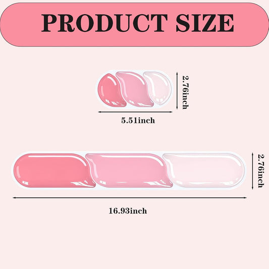 Gel Keyboard and Mouse Wrist Rest Set, Ergonomic Keyboard Wrist Rest, Pink