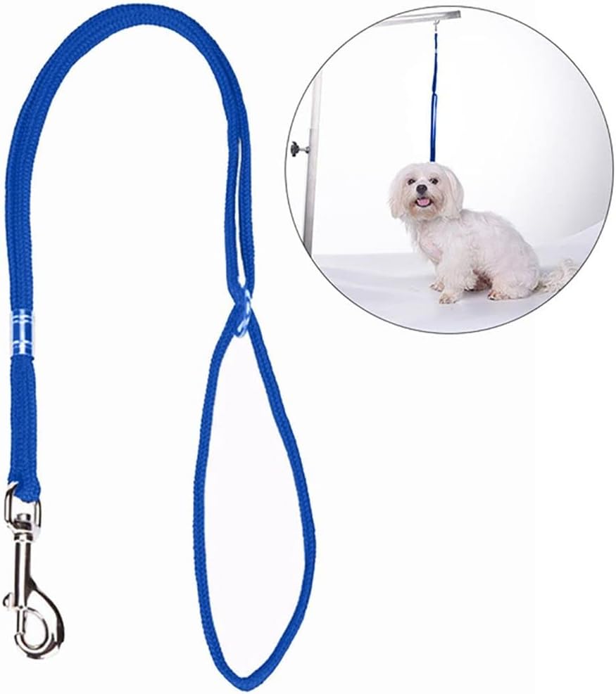 Pet Grooming Loops Leash,Dog Cat Grooming Loop,Adjustable Restraint Rope Harness for Grooming Tables Safety Leash Clip Rope Harness(Pink)