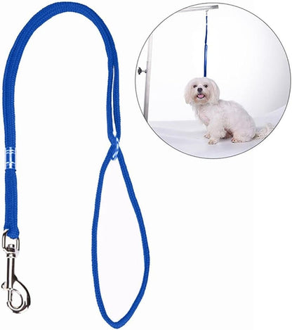 Pet Grooming Loops Leash,Dog Cat Grooming Loop,Adjustable Restraint Rope Harness for Grooming Tables Safety Leash Clip Rope Harness(Pink)