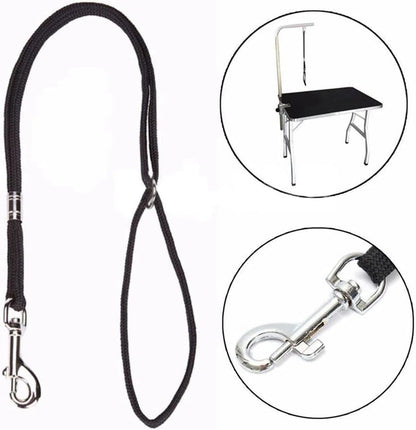 Pet Grooming Loops Leash,Dog Cat Grooming Loop,Adjustable Restraint Rope Harness for Grooming Tables Safety Leash Clip Rope Harness(Pink)
