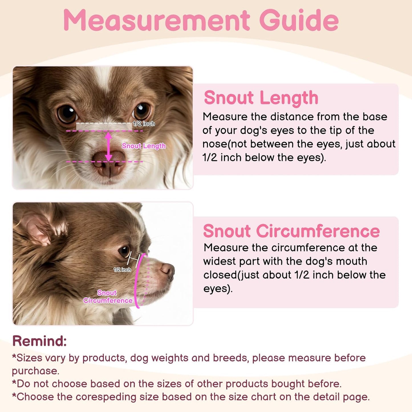 Mesh Dog Muzzle for Short Snout Small Dogs, Adjustable Muzzle for Chihuahua Yorkshire Shih Tzu, Prevent Fierce Barking Biting Eating, for Grooming Vet Visits, Allow to Pant Drink (Pink, XS)
