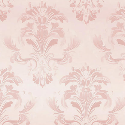 Pink Damask Peel and Stick Wallpaper 118.1x17.7 Inch Vinyl