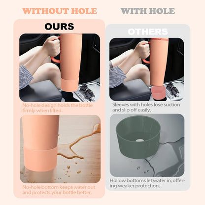 Silicone Boot for Owala 30oz & 40oz FreeSip Sway Bottles & Tumblers - Non-Slip, Scratch-Resistant, Stability Enhancer, Available in 12 Colors (Peach of Mind)