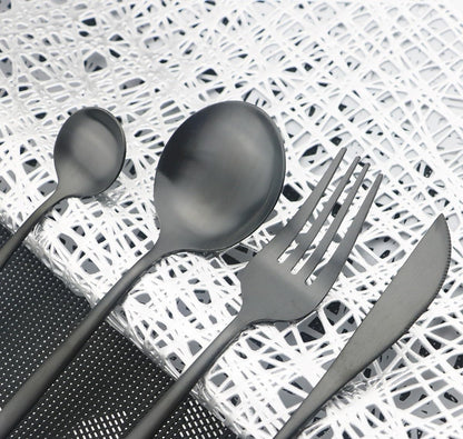 5/20/30/40/50/60 Piece Pink Gold Stainless Steel Flatware Set, Portuguese Matte Silverware Set, Tea Spoon(Pink Silver,1Set-5Pcs)