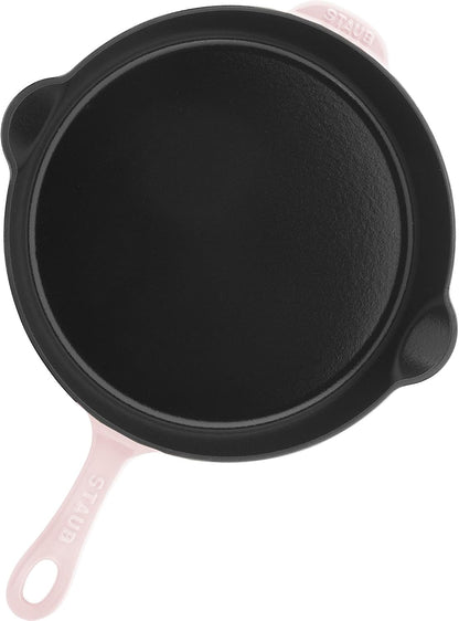 Cast Iron 8.5-inch Traditional Deep Skillet - Peony Pink