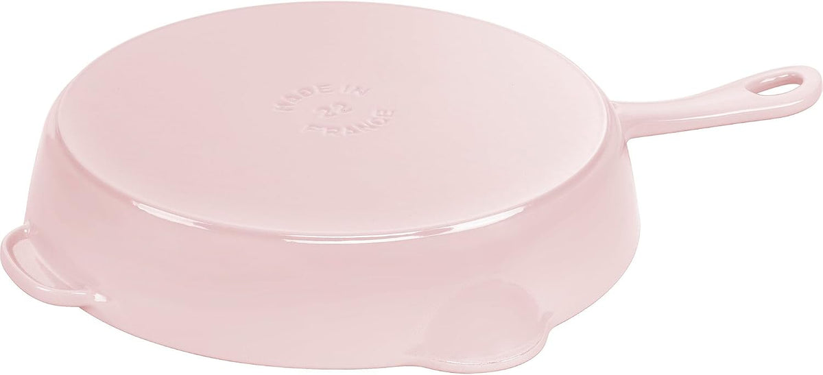 Cast Iron 8.5-inch Traditional Deep Skillet - Peony Pink