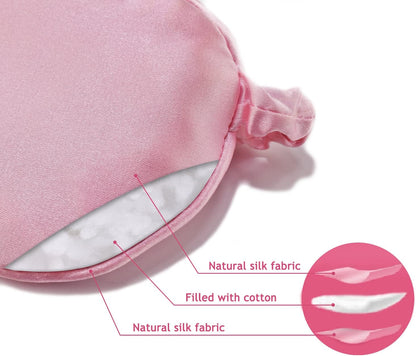 Sleep Mask, Silk Eye Mask Satin Blindfold Travel Eye Cover Eyeshade