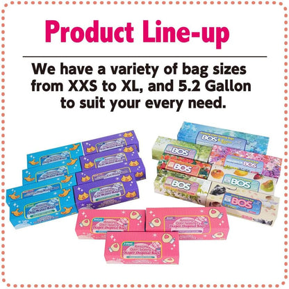 Amazing Odor Sealing Baby Diaper Disposal Bags - Durable and Unscented [Size: XS, Color: Pink] (200 count, Pack of 1) (200 Bags)