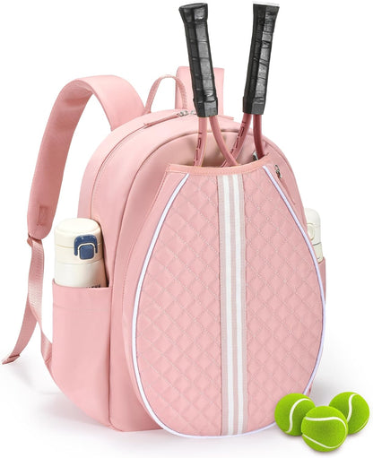 Tennis Bag, Quilted Tennis Bag for Women, Tennis Racket Backpack Bag
