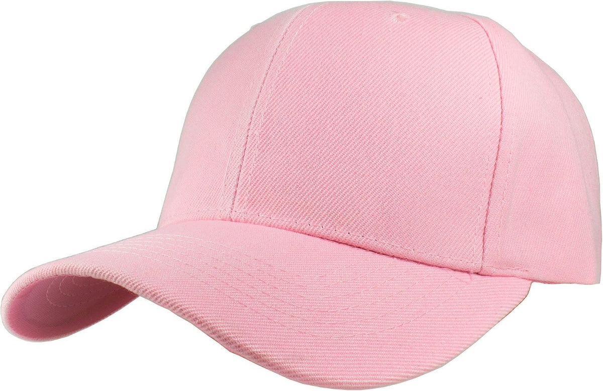 Bulk Plain Blank Baseball Caps Adjustable Back Strap.