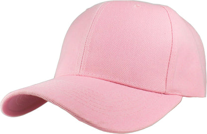 Bulk Plain Blank Baseball Caps Adjustable Back Strap.