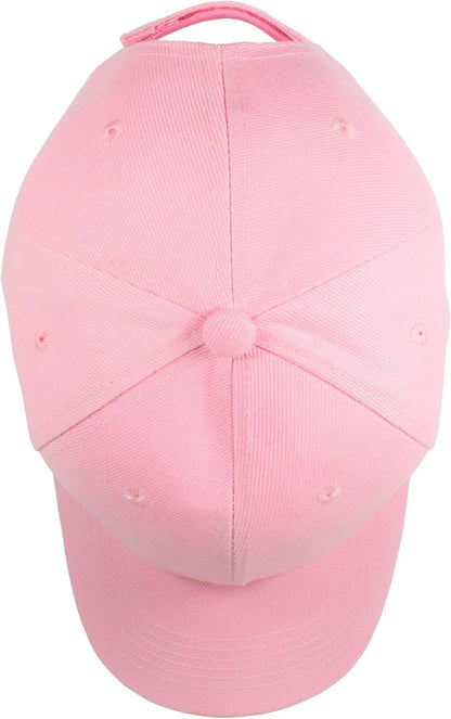 Bulk Plain Blank Baseball Caps Adjustable Back Strap.
