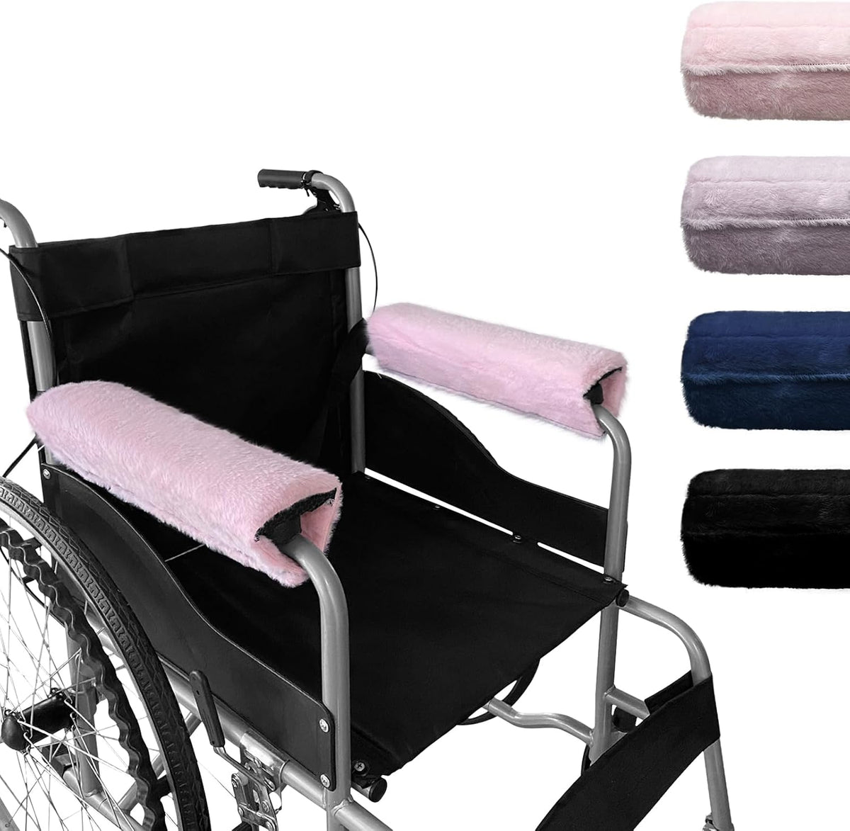 Wheelchair Armrest Pads Covers Fuzzy Desk Chair Arm Pads Soft