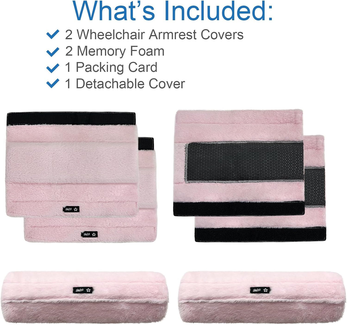 Wheelchair Armrest Pads Covers Fuzzy Desk Chair Arm Pads Soft