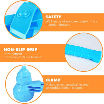4 Pcs Snowball Maker for Kids, Beach Toys, Clay Ball Maker