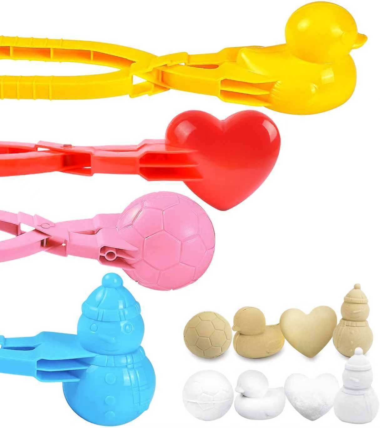 4 Pcs Snowball Maker for Kids, Beach Toys, Clay Ball Maker