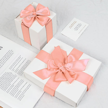 Peach Satin Ribbon, Double Faced 1-1/2 Inch X 50 Yards Peach Ribbon, Premium Satin Ribbons for Gift Wrapping, Crafts, Hair Bow Making, Sewing, Flower Bouquet, Wedding Party Decor