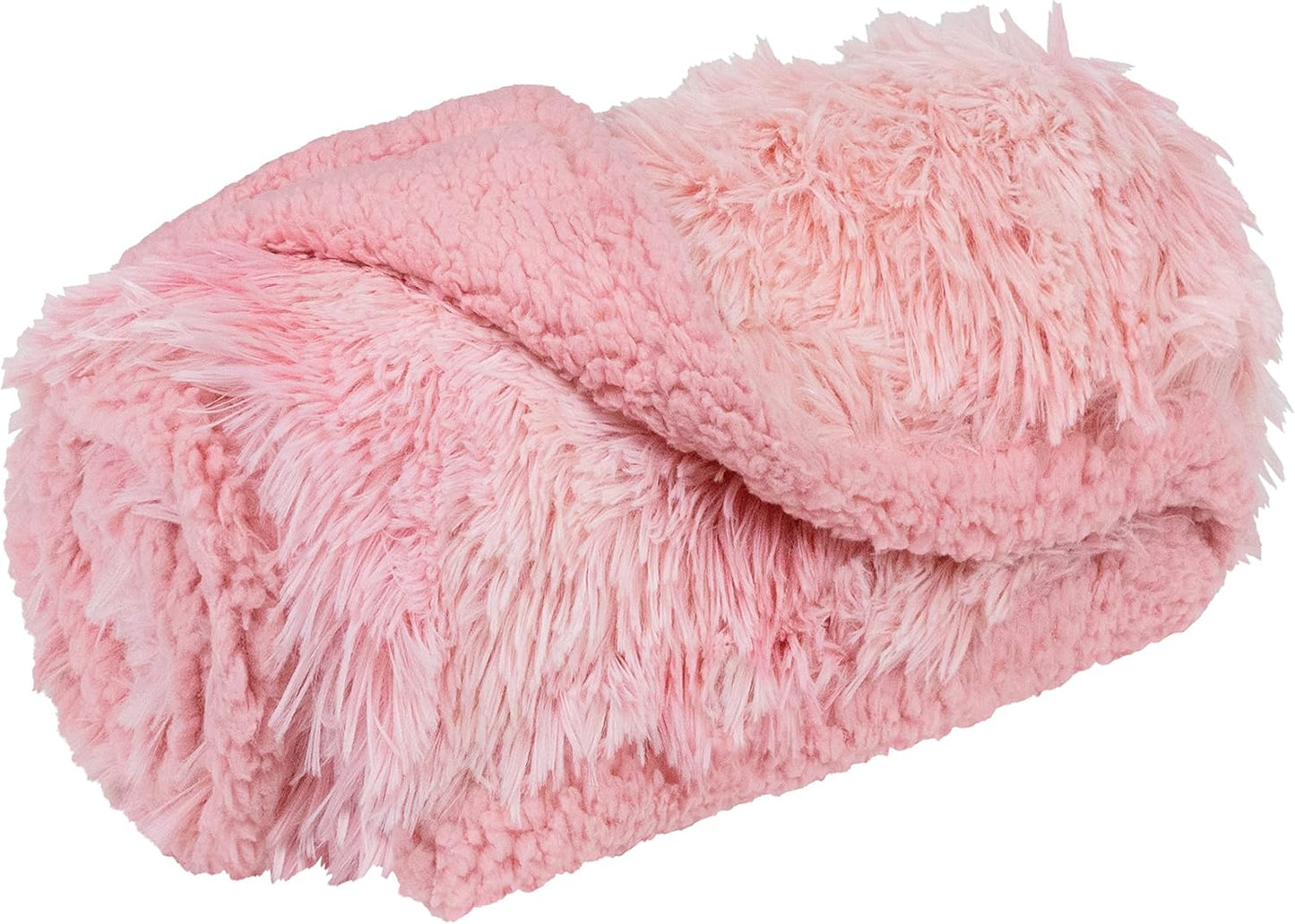 Waterproof Dog Blanket for Couch, Bed & Furniture,Reversible Sherpa & Faux Fur Pet Blanket, Leakproof Blanket for Puppy Cat, Washable Soft Calming Pet Couch Protector (29x40, Tie-Dye Pink)