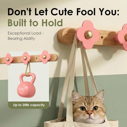Upgreded Heavy Duty Coat Rack Wall Mount for Entryway, Kids' Room