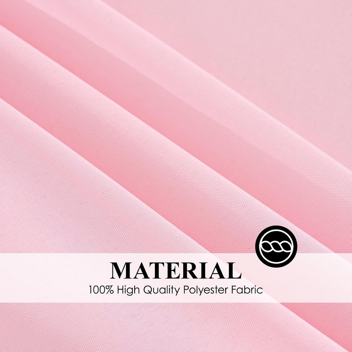 6 Pack Pink Rectangle Tablecloths 90x132 Inch for 6ft Tables