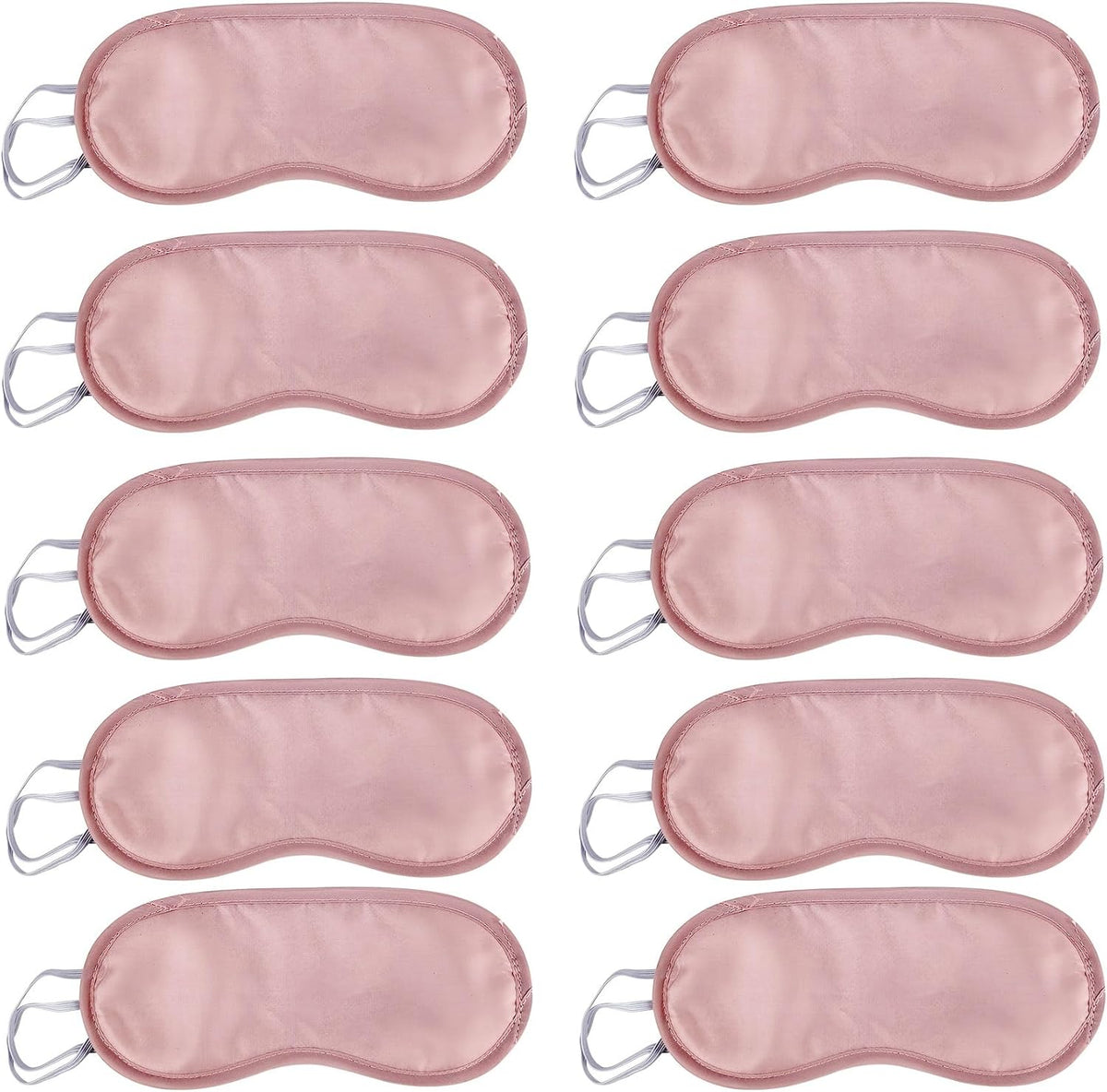 10 Pack Eye Sleep Masks, Sleep Covering, Eye Blinderfold for Sleeping,Travel, Party Supply (Pink)