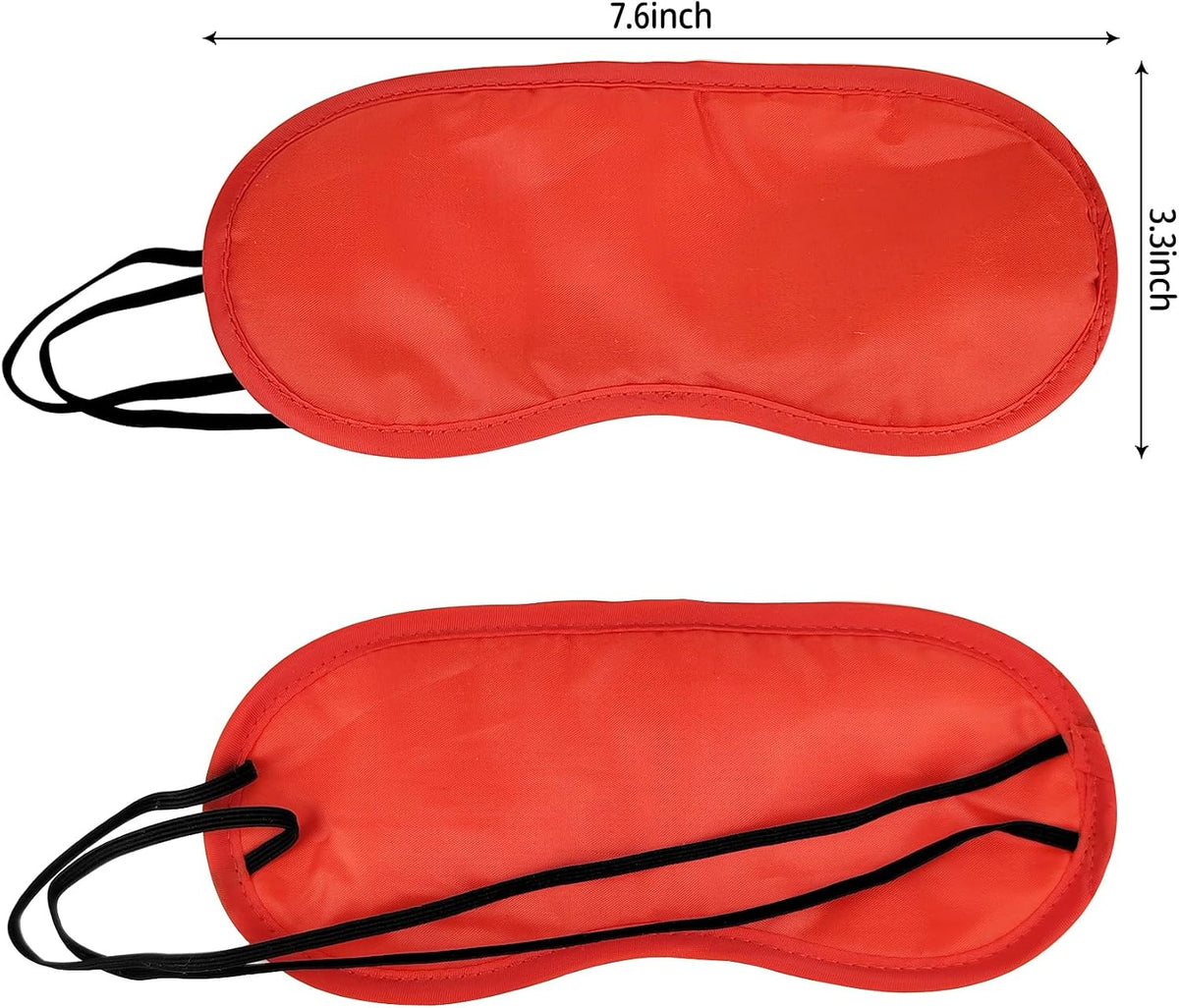 10 Pack Eye Sleep Masks, Sleep Covering, Eye Blinderfold for Sleeping,Travel, Party Supply (Pink)