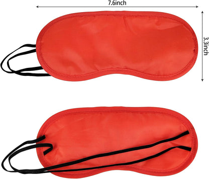 10 Pack Eye Sleep Masks, Sleep Covering, Eye Blinderfold for Sleeping,Travel, Party Supply (Pink)