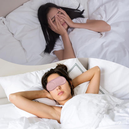 10 Pack Eye Sleep Masks, Sleep Covering, Eye Blinderfold for Sleeping,Travel, Party Supply (Pink)