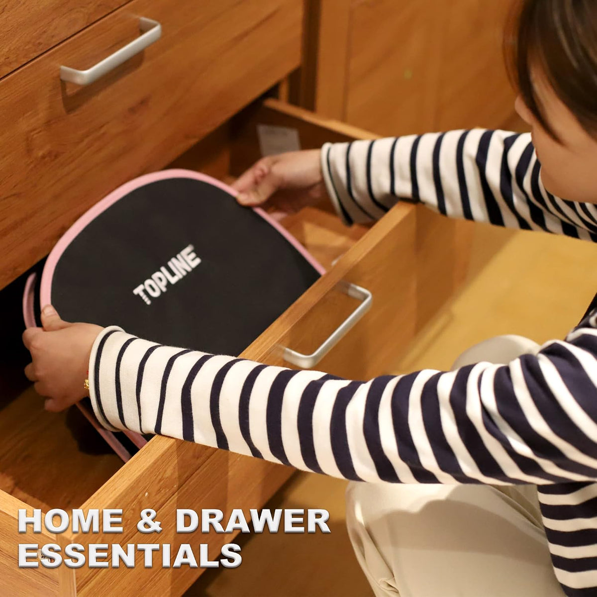 208-Piece Pink Tool Kits for Women with Round Pouch