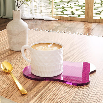 Acrylic Coaster Decorative Plates, Irregular Bar Drink Coaster,Perfect for Tabletop Protection and Accessories Display.