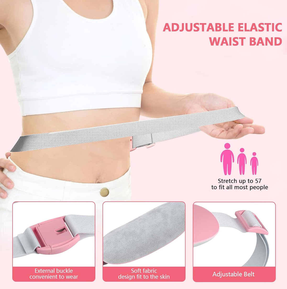 Portable Cordless Heating Pad,Period Cramps,Gifts for Mom,Pink