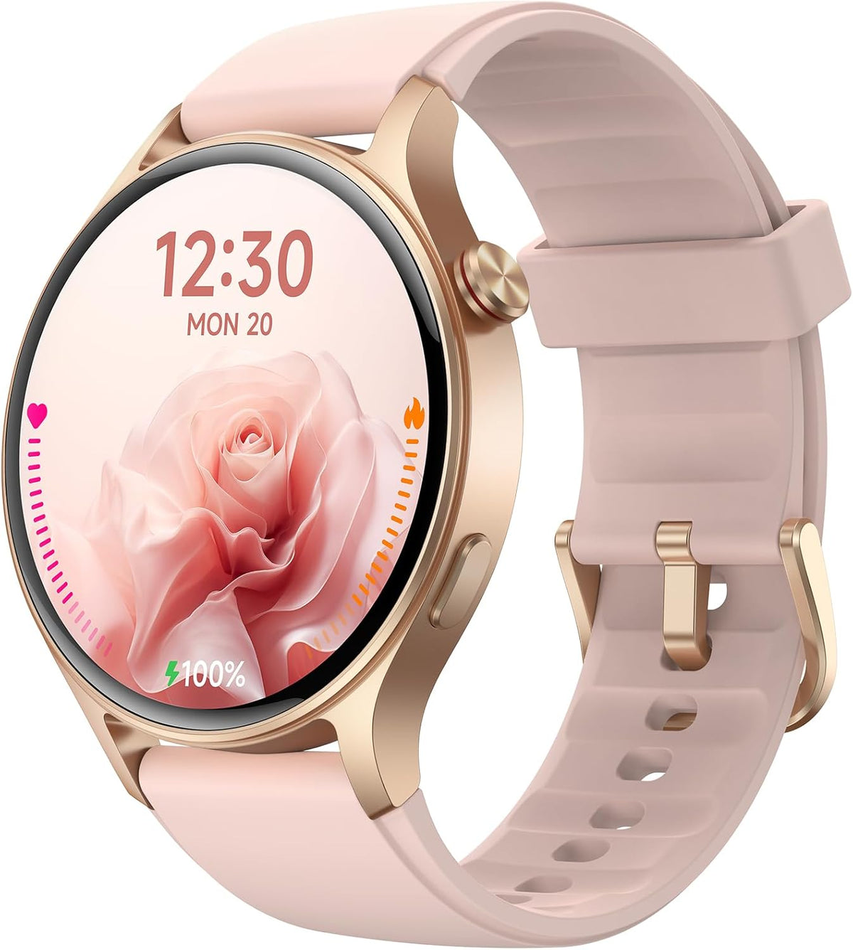 Smart Watch for Women,1.3" AMOLED Touchscreen Fitness Tracker, Make/Answer Calls, Heart Rate SpO2 Monitor, 3ATM Waterproof, Sleep & Activity Tracking Smartwatch for Android Phones iPhone