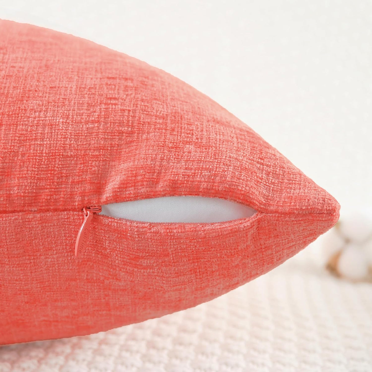 Decorative Couch Throw Pillow Covers 18 X 18 Inches Living Coral