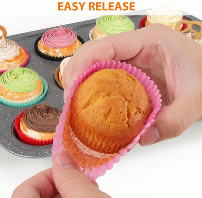 Standard Pink Cupcake Liners for Baking Paper Muffin Cups 200pcs