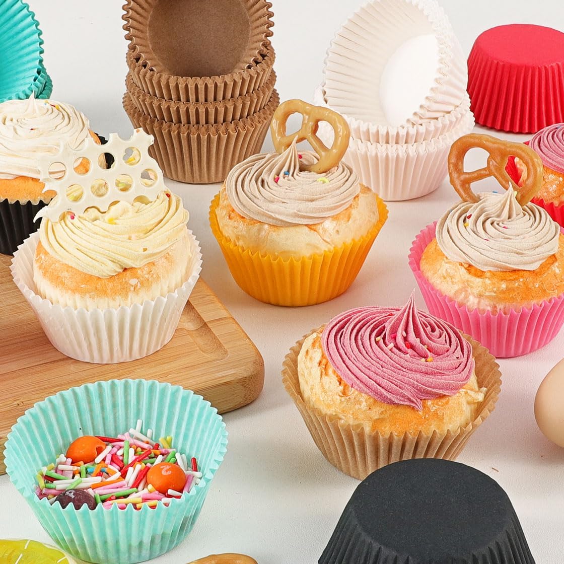 Standard Pink Cupcake Liners for Baking Paper Muffin Cups 200pcs
