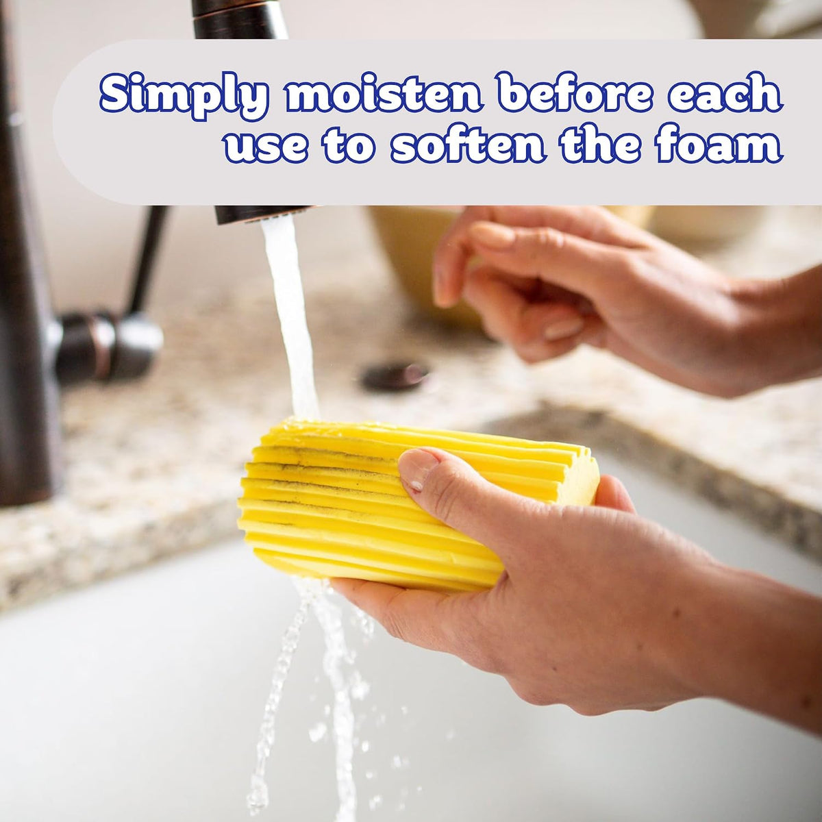 Damp Duster, Multipurpose Dusters for Cleaning - Wooden & Venetian Blind Cleaner Tool, Ridged Wet Dust Sponge for Skirting Board, Radiator, Blinds & Mirrors, Home Cleaning Products, Pink