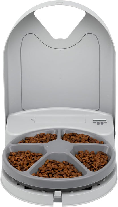 PetSafe Automatic Dog Feeder, 5 Meals, 40 oz Capacity, Plastic, for Dry Food, Multiple Pets