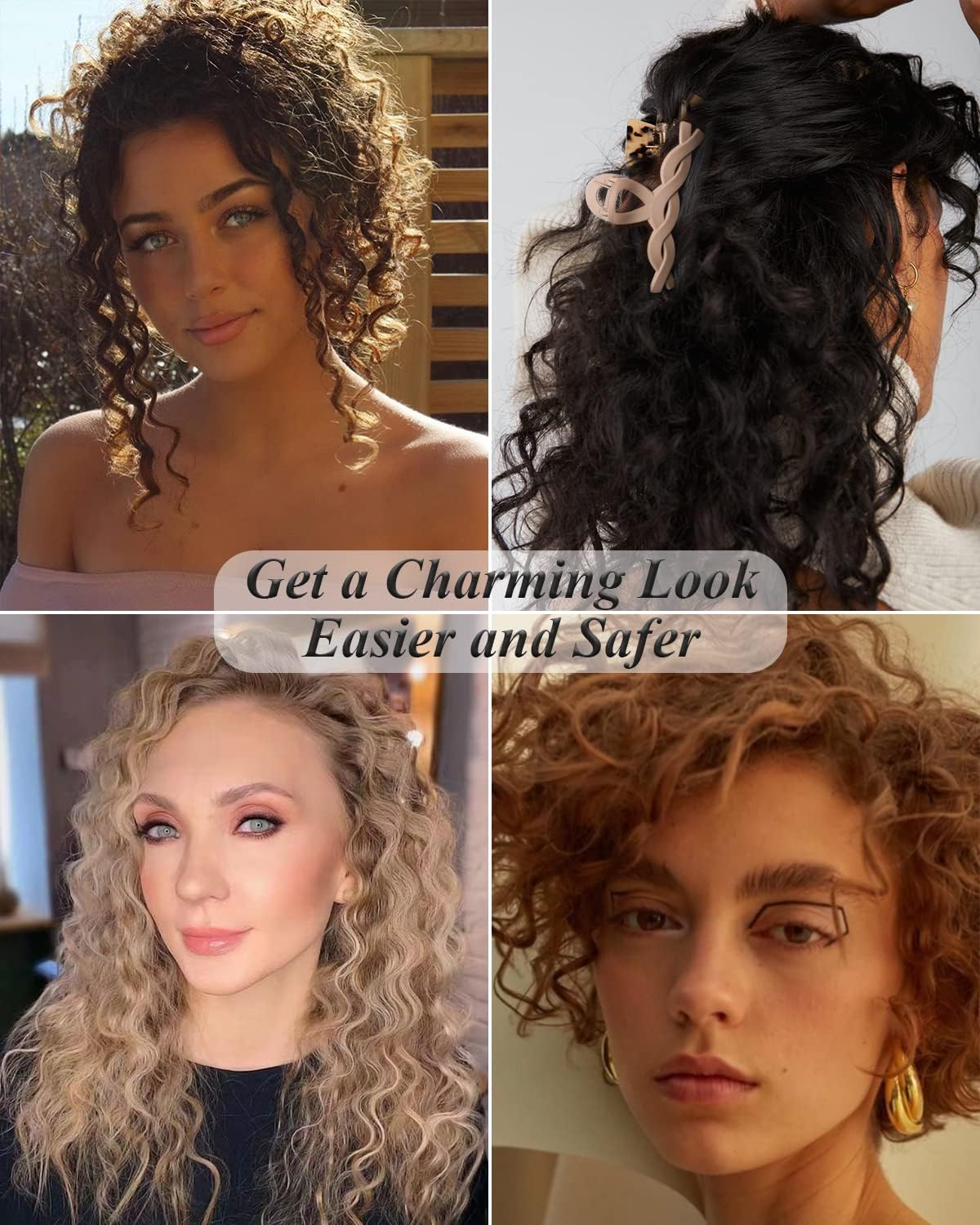 Mini Hair Crimper 1/2 Inch, Small 3 Barrel Curling Iron Hair Waver