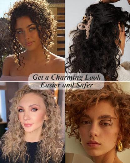 Mini Hair Crimper 1/2 Inch, Small 3 Barrel Curling Iron Hair Waver