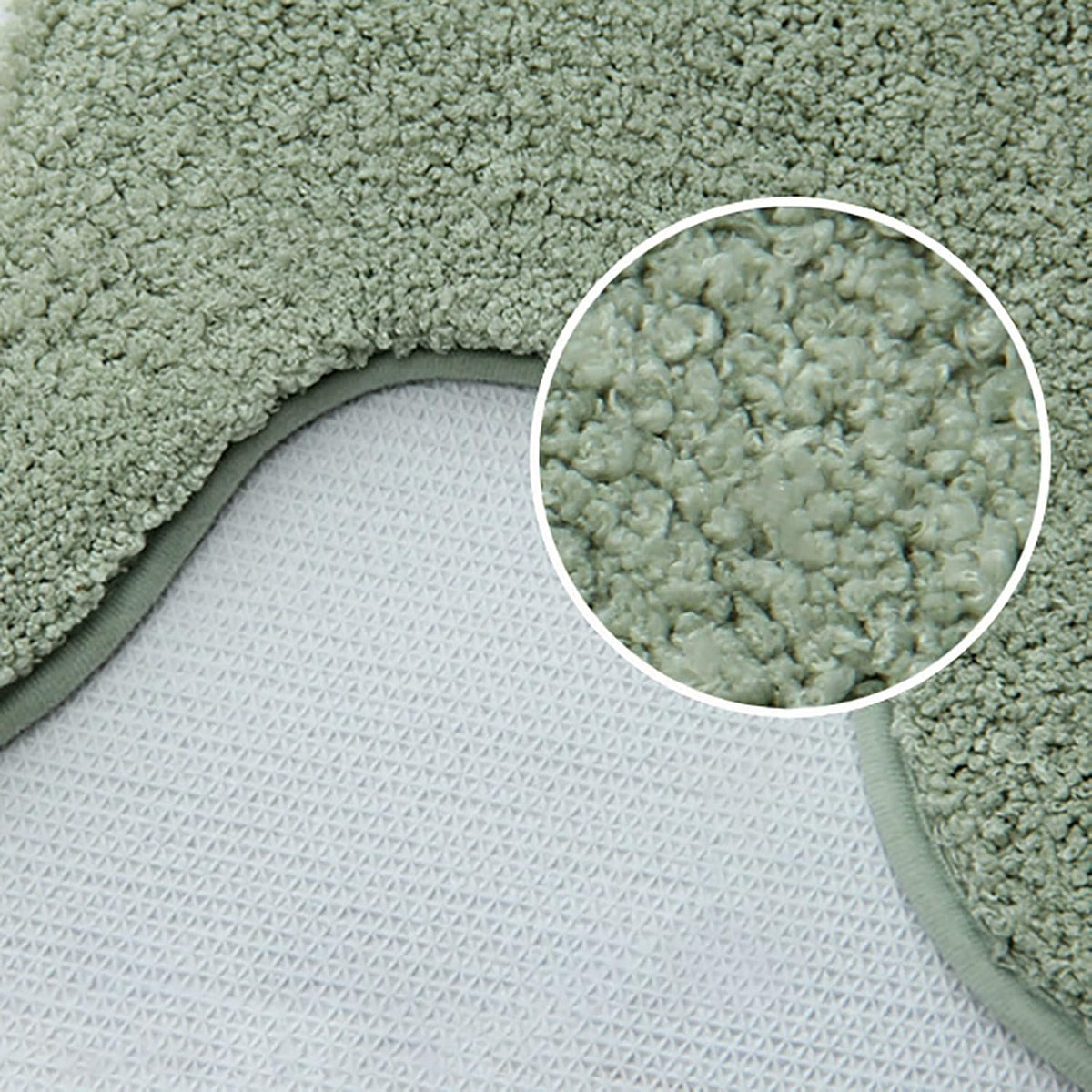 U Shaped Toilet Contour Rugs Non Slip TPR Backing Rug Superfine Fiber Thick Soft Microfiber Water Absorbent Rubber Back Mat for Bathroom Toilet Floral Decor Rug (Pink Shape A)