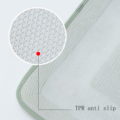 U Shaped Toilet Contour Rugs Non Slip TPR Backing Rug Superfine Fiber Thick Soft Microfiber Water Absorbent Rubber Back Mat for Bathroom Toilet Floral Decor Rug (Pink Shape A)