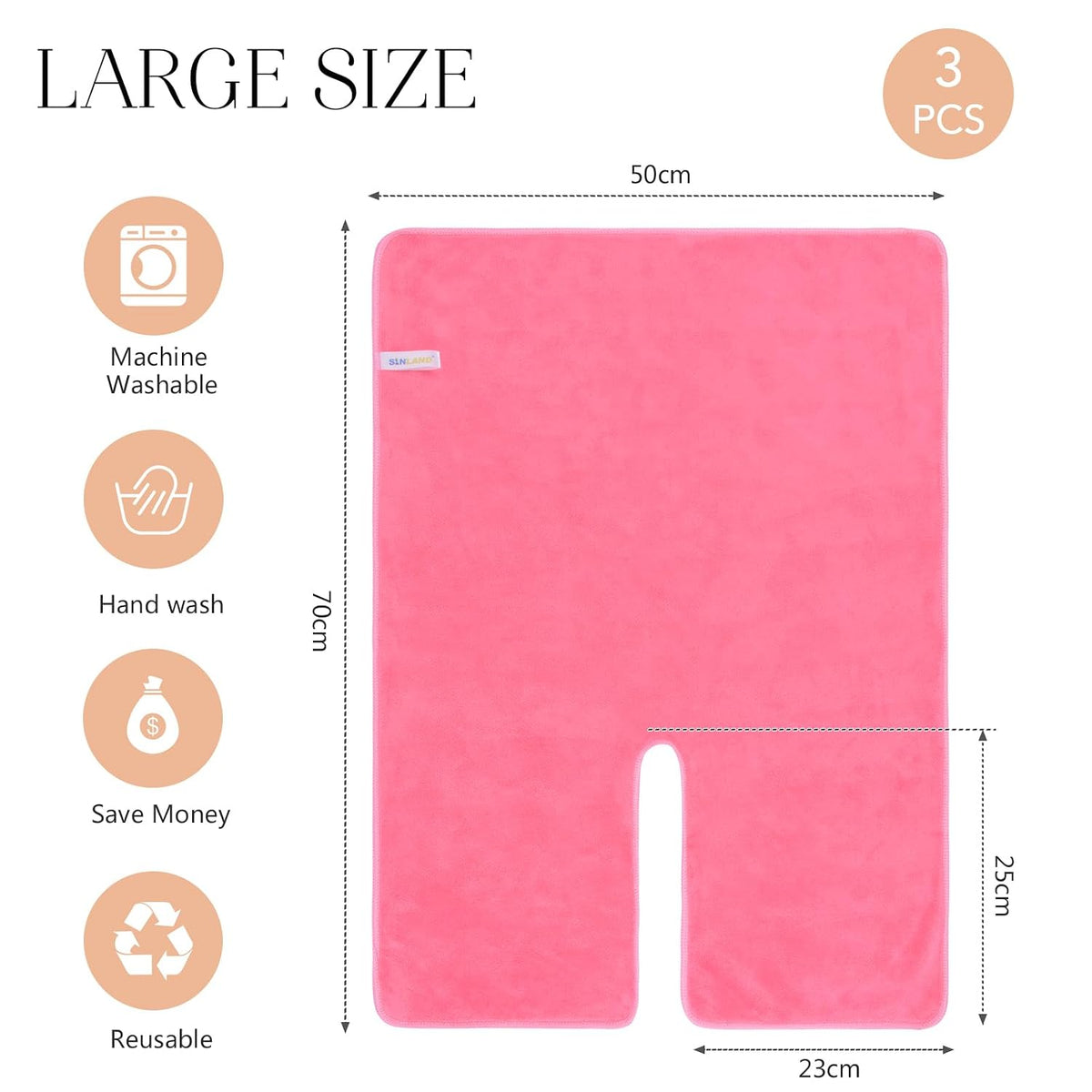 Microfiber Esthetician Towels for Facials Mask Removing Face Wrap Soft Facial Cloth with Split Design Spa Towels for Facial Steam Massage and Cleansing