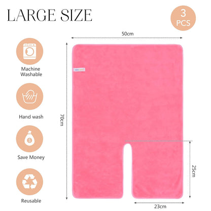 Microfiber Esthetician Towels for Facials Mask Removing Face Wrap Soft Facial Cloth with Split Design Spa Towels for Facial Steam Massage and Cleansing
