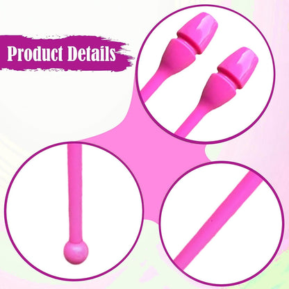 2X Rhytmic Gymnastics, 44cm Connectable Dance Props, Exercise Pole for Stage Practice